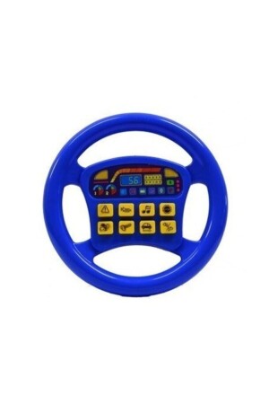 Mavi Türkçe Sesli Müzikli Eğitici Çocuk Oyuncak Direksiyon - Karsan Oyuncak