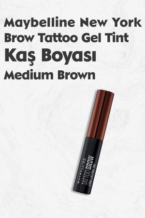 Maybelline Brow Tattoo Gel Tint Medium Brown - Orta Ton - 1