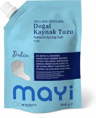 Mayi Öğütülmüş Sofra Tuz 2 KG (İYOT İLAVELİ) - shifaah