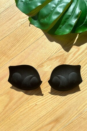 Mayo Bikini Için Dolgu Push Up Kedi Pati Model Siyah Çift - 1