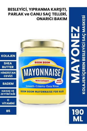 Mayonez Kolajen Içeren Besleyici Saç Maskesi 190 ml - 2