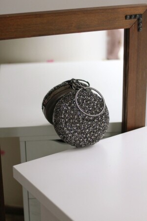 حقيبة مساء من سلاسل حجر مدمجة من بلاتين للنساء MB000498 - Moom Bag