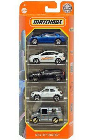 Mbx City Drivers 5-teiliges Spielzeug-Metallauto aus Druckguss, Original-Set mit 5 Chrysler Volvo Mbx City Drivers HS 5 - 1