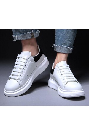 Mcqueen 130 Cm Beyaz Spor Bağcık- Extra Geniş Yassı Ayakkabı Bağcığı- Shoelace- 1 Çift - 3