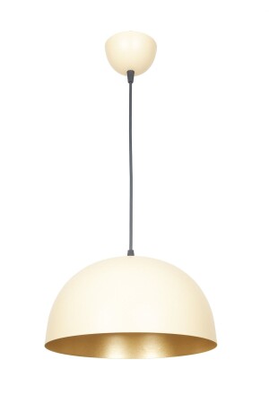 مقهى التصميم الخاص من مدريد - طباخ نموذج المعدات الكريم الذهبية مصباح معلق واحد شمعة MDR73 - Fer Avize