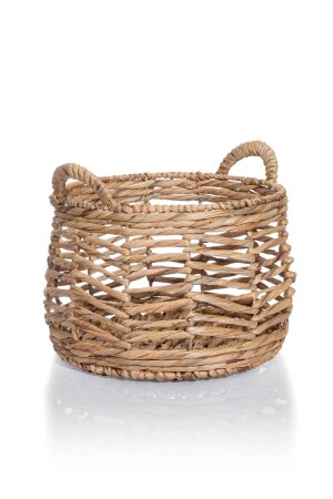 Meander Natural El Yapımı Rattan Örme Su Sümbülü Sepet 30x31cm 8851 KH-8851 - 3