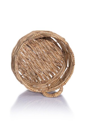 Meander Natural El Yapımı Rattan Örme Su Sümbülü Sepet 30x31cm 8851 KH-8851 - 5