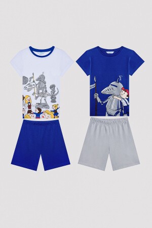 Mehrfarbiges zweiteiliges Pyjama-Set „Knight“. - 1