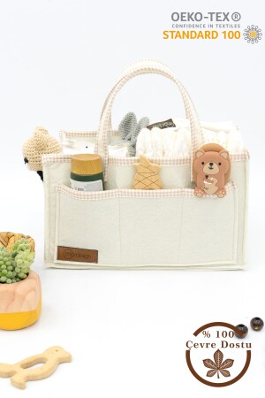 Mehrzweck-Mutter-Baby-Pflegetasche aus dickem Filz, Schrank-Organizer, Scotch-Serie ZG976 - 1
