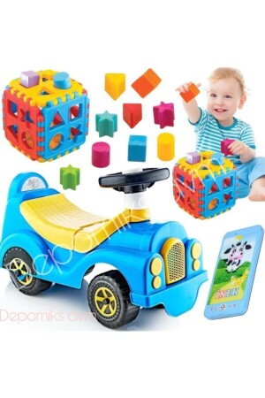 Mein erstes Auto Baby First Step Gehbegleiter, Gehhilfe, beleuchtetes Spielzeug, Telefon, geometrisch, Bultak-Würfel, mein erstes Auto 1 - 3