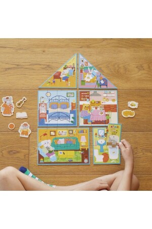 Mein Traumhaus: 6-in-1-Puzzle (2-3-4-6-8-10-teiliges Puzzle) - 4