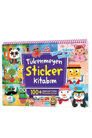 Mein unerschöpfliches Stickerbuch – Lustige Gesichter (100+ wiederverwendbare Sticker) - 2