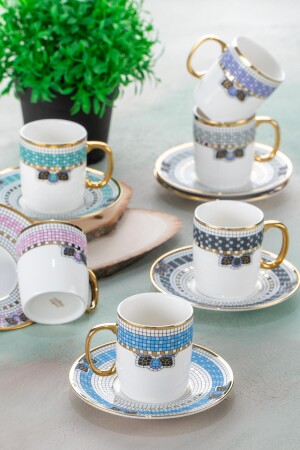 Meira 6 Kişilik Kahve Fincanı Takımı - 90 ml - Acar