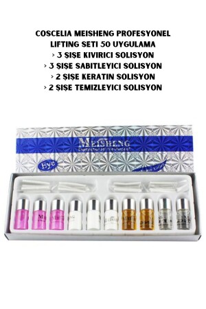 Meısheng Professional Lifting Wimpern Curling Set 50 Anwendungen – 10 FLASCHEN LÖSUNG - 2