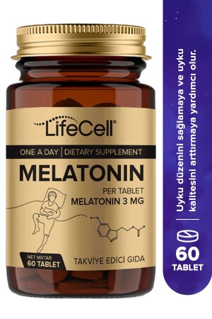 Melatonin 3 Mg - 60 Tablet Kaliteli Ve Derin Uyku Için Doğal Gıda Takviyesi - 2