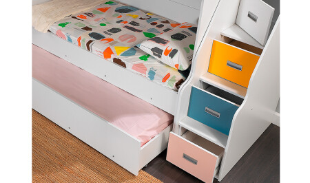 Melodi Baby-Etagenbett – mit Treppe - 5