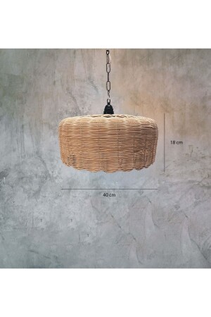 Meltem Rattan/Bambus-Anhänger-Kronleuchter AVZR01 - ATELİERNİSAN