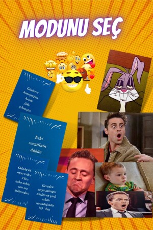 منز-ممتعة صديق حفلة مربع لعبة ما تفعل ما المزاج أنت لعبة الورق أنت Meme المزاج لعبة modunusec11111 - modunu seç