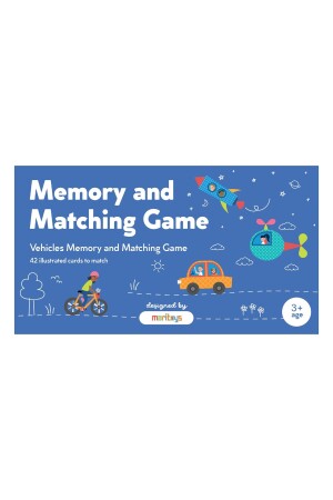 Memory And Matching Game: Vehicles - 42 Kartlı Araçlar Hafıza Ve Eşleştirme Oyunu MRK011 - 2