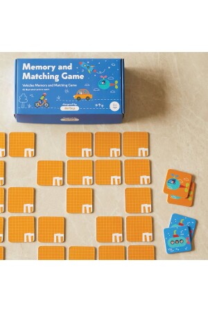 Memory And Matching Game: Vehicles - 42 Kartlı Araçlar Hafıza Ve Eşleştirme Oyunu MRK011 - 5