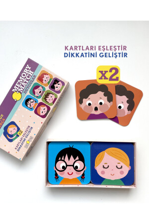 Memory Card Game -eğitici Duygular Hafıza Oyunu MCG_DYG01 - 3