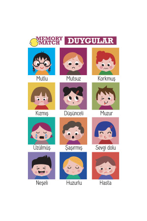 Memory Card Game -eğitici Duygular Hafıza Oyunu MCG_DYG01 - 4