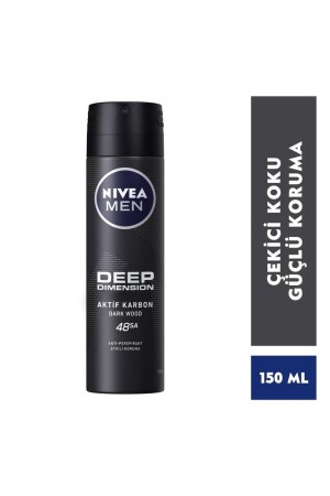 Men Deep Dimension Duş Jeli 500 ml Sprey Deodorant 150 ml Roll-on Deodorant 50 ml  banyo - 5