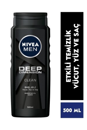 Men Deep Dimension Duş Jeli 500ml, 3'ü 1 Arada Komple Bakım, Vücut, Saç Ve Yüz Için, Çekici Koku 84092-08200-66 - 4