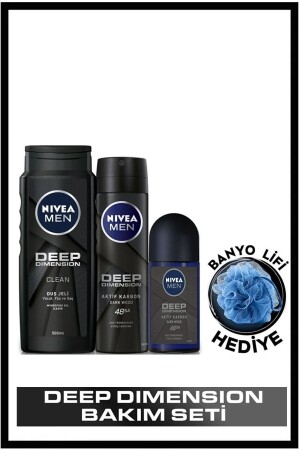 Men Deep Dimension Duschgel 500 ml Spray Deodorant 150 ml Roll-on Deodorant 50 ml Badezimmer - 1