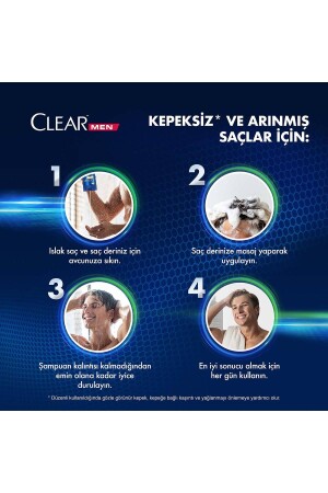 Men Kepeğe Karşı Etkili Saç Bakım Şampuanı Cool Sport Menthol Ferahlatıcı Mentol 600 ml X3 - 7