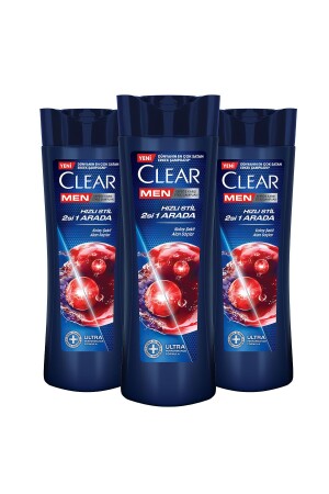 Men Kepeğe Karşı Etkili Şampuan Hızlı Stil 2si 1 Arada 350 ml x 3 - 2