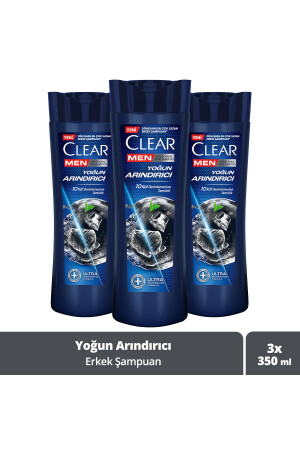 Men Kepeğe Karşı Etkili Şampuan Yoğun Arındırıcı 350 ml X3 - Clear