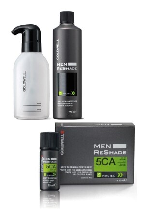 Men Reshade 5ca Herren-Spezialschaumfarbe 4 x 20 ml + Entwickler-Auftragslotion 250 ml 8699971600788 - 1