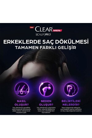 Men Scalp Pro Güçlendirici Şampuan Saç Dökülmesine Kepeğe Karşı Etkili 300 ml Serum 70 ml - 5