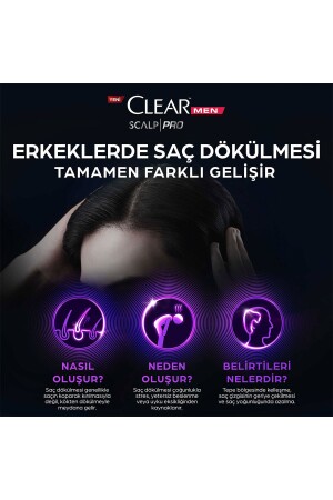 Men Scalp Pro Güçlendirici Şampuan Saç Dökülmesine Kepeğe Karşı Etkili 300 ml Serum 70 ml - 8