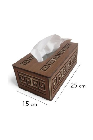 Mendil- Peçete Kutusu- Ev Ofis Araba- Wooden Tissue Box For Home- Office- Car - 1