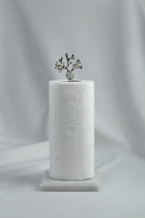 منز-الماربور ورقية حامل المناشف الفضة - المعدات الملفات المتحركة عصا - Meralp