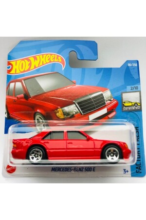 Mercedes Benz 500e Kırmızı 1:64 Ölçek Hotwheels Marka 86-250 2022mbhot - 1