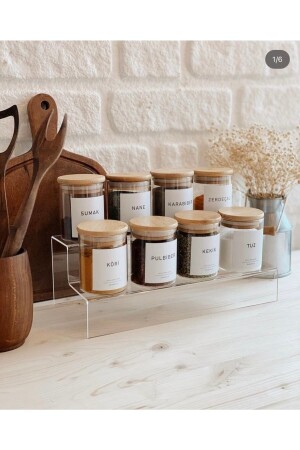 Merdiven Baharatlık Standı 2 Katlı 25cm Düzenleyici Organizer Yükseltici MY1COMPANY40044 - MY1COMPANY