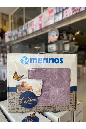 Merinos Fashion Çift Kişilik Kutulu Battaniye 200x240 3400gr FASHİON ÇİFT KİŞİLİK - 4