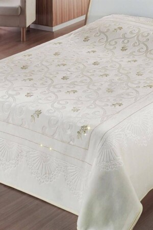 Merinos Outlet Pırıltı Decke Gold King Size MRNSPRLTSMLBATGOLD - 2