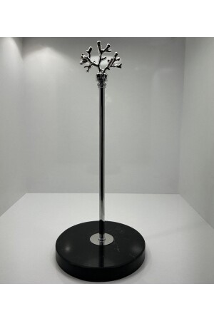 Mermer Dekoratif Rulo Kağıt Havluluk Gümüş Banyo - Mutfak Düzenleyici - Bemdesign