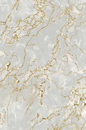 Mermer Desenli Gold Damarlı 3d Duvar Kağıdı(5m2) - 1