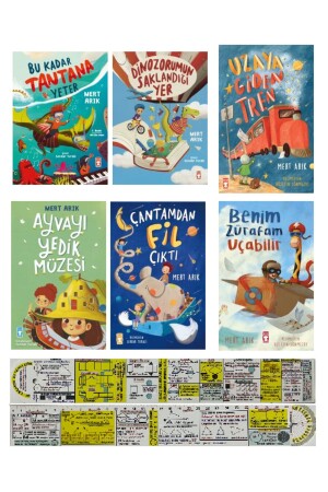 Mert Arık 6 Kitap Set-Bu Kadar Tantana Yeter-Dinozorumun Saklandığı-Benim Zürafam-Mat. Öğreten Ayraç - 1