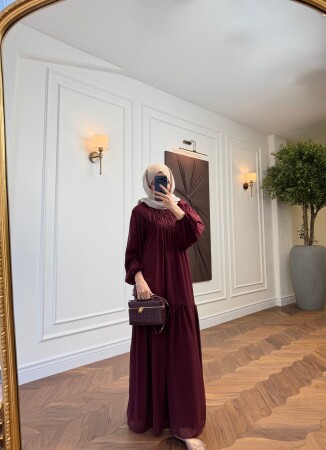Merva Elbise - Bordo - Nuuwears