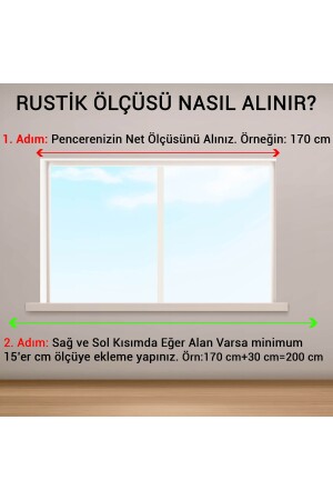 Meşe Tek Raylı Ahşap Rustik Perde Askısı - Rustik Borusu 200 Cm MeseTekRustik200cm - 6