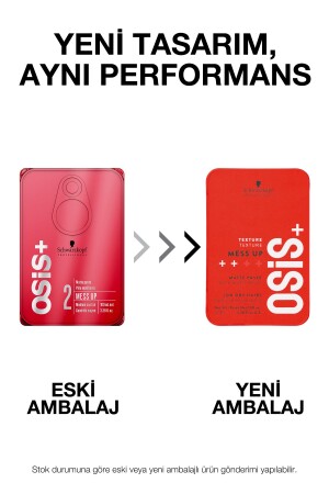 Mess Up Mat Şekillendirici Gum Macun 100ml Orta Tutuş Mat Görünüm Kolay Şekil Esnek Wax - 3