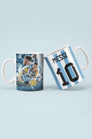 Messi Dünya Kupası Baskılı Kupa Bardak Hediye Kutulu - Oyart&Design