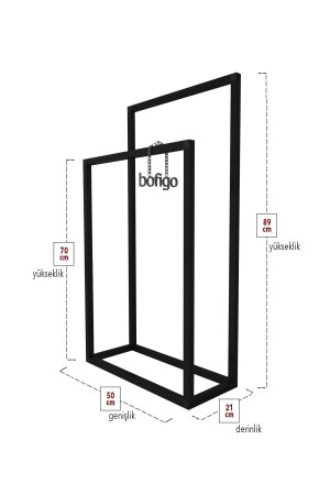 Metal Havluluk Banyo Düzenleyici Dekoratif Havluluk Bfg-Mtl-Havluluk - 8