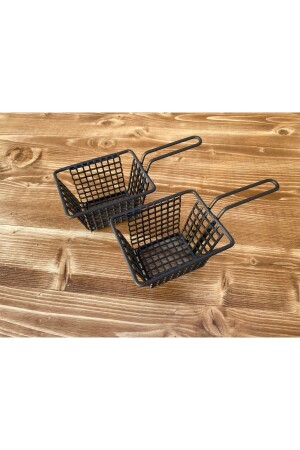 Metal Kare Patates Ve Atıştırmalık Sunum Sepeti 2 Adet 73465367 - Yavuz Metal